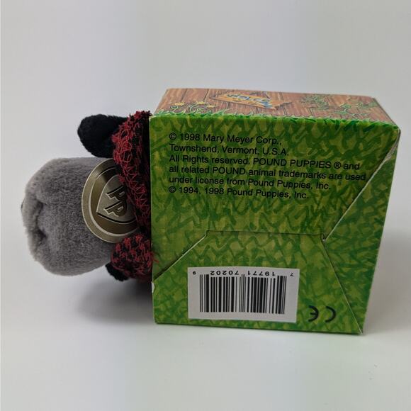 1998 Pound Puppies Plush 07/12 Mary Meyer Doghouse Puppy Dog Collectible Box - Picture 7 of 11